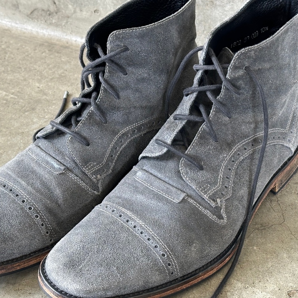 John Varvatos Classic Suede Boots
